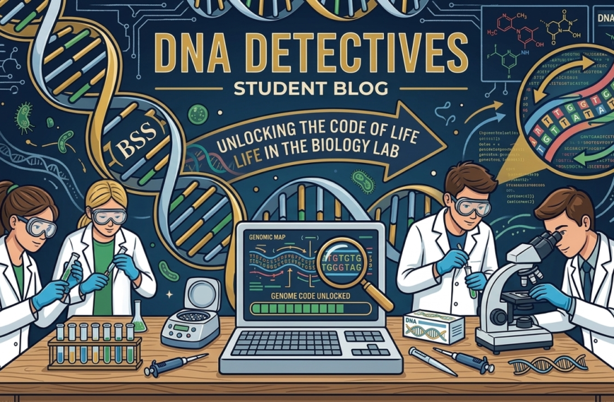 Student Blog Students exploring DNA experiments in the biology lab