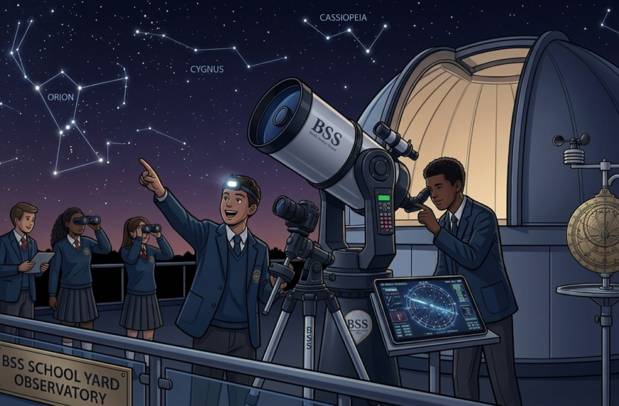 Student Blog Students observing constellations through telescopes at British Scientific School