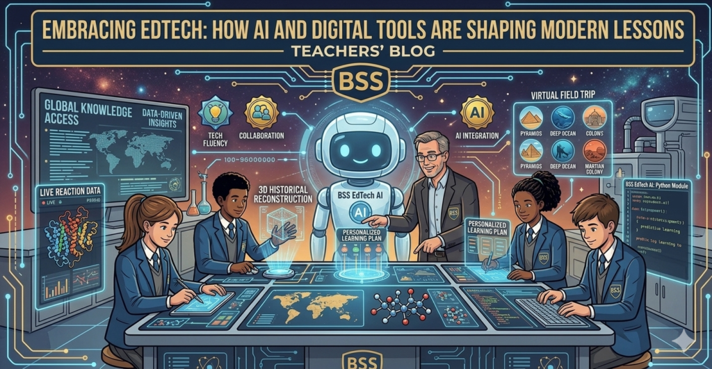 Educational technology and AI tools used in teaching