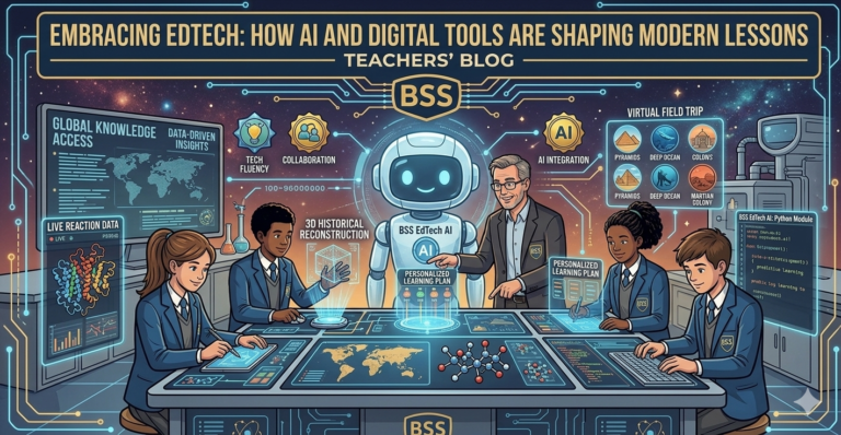 Educational technology and AI tools used in teaching