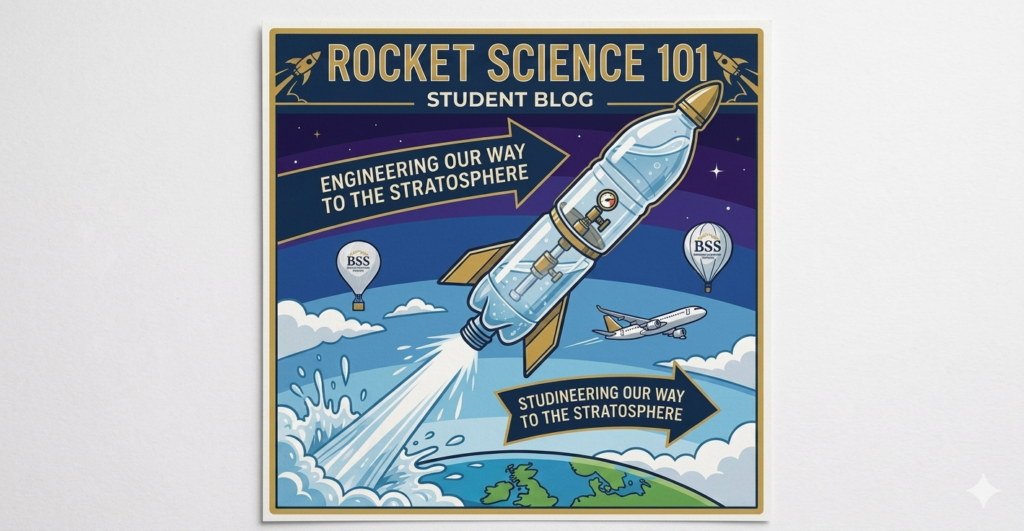 Students learning rocket science and engineering through water rocket activities